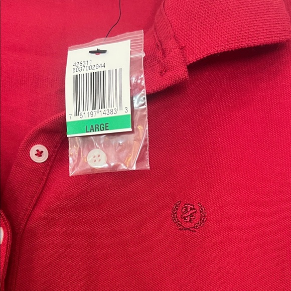 Izod Women's Red Button Down Shirt - Picture 3 of 5